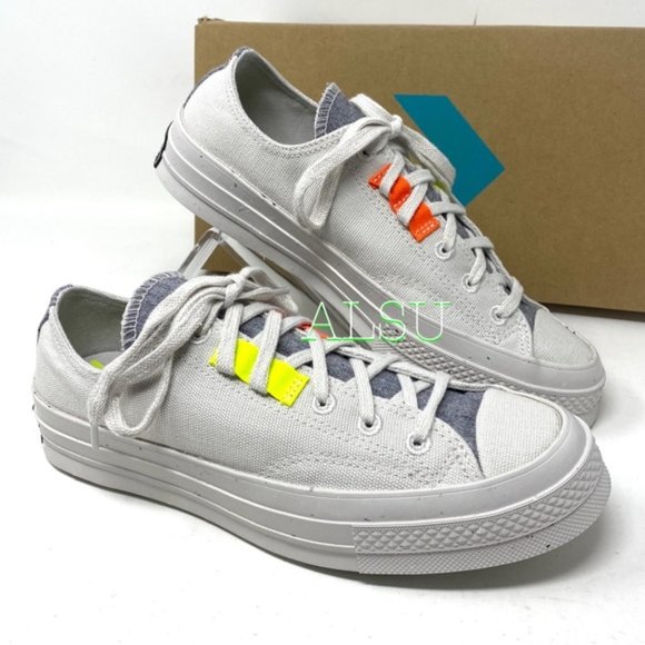 Converse Chuck 70 Canvas Pale Putty Gray Casual Womens Size Sneakers 168618C - Picture 3 of 10